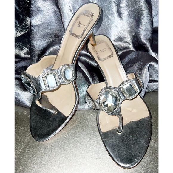 Dior Shoes Christian Dior Crystal Sandals Poshmark